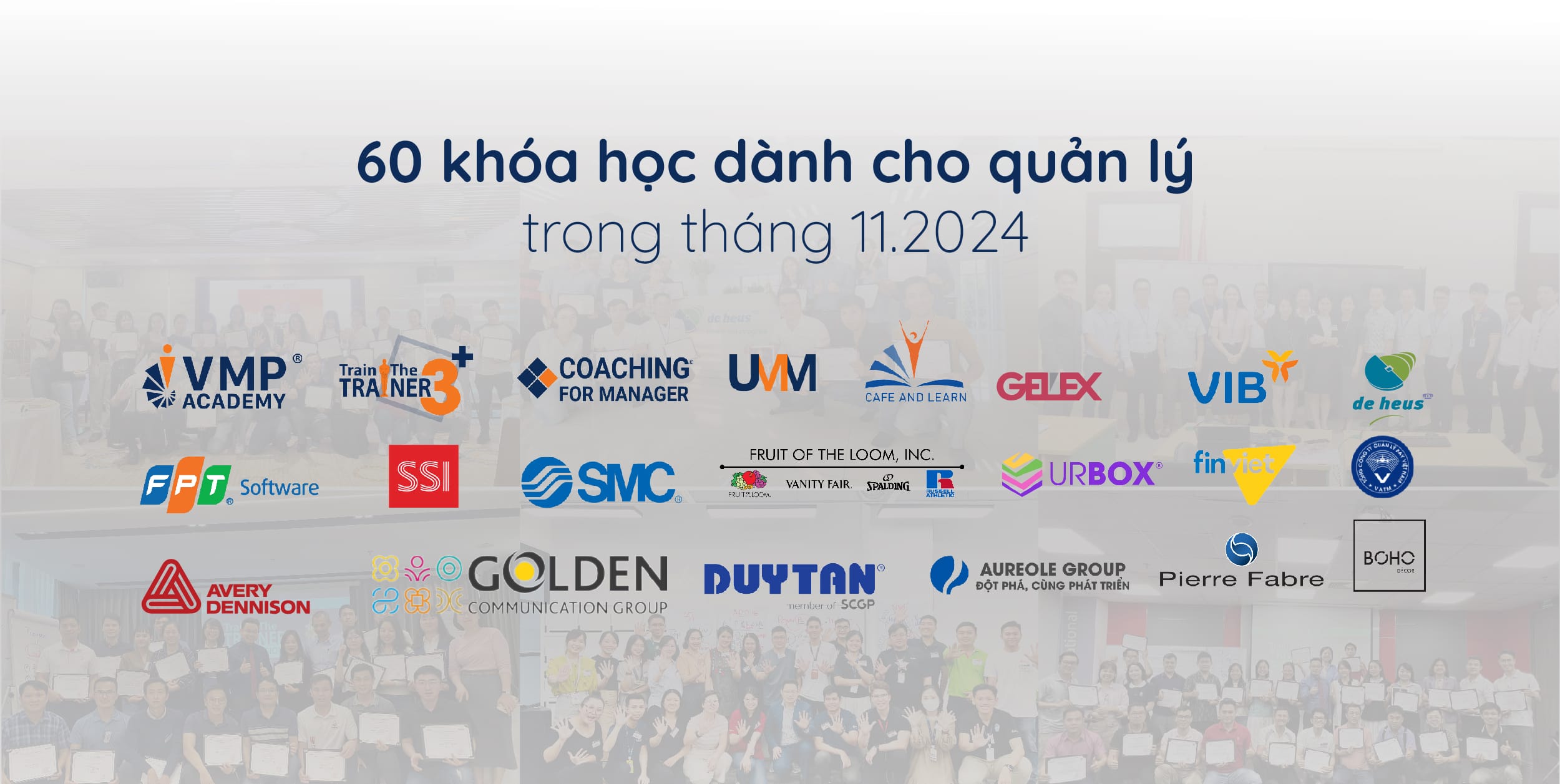 60 khóa học dành cho quản lý tại Training Diary tháng 11/2024. 60 khóa học dành cho quản lý tại Training Diary tháng 11/2024.