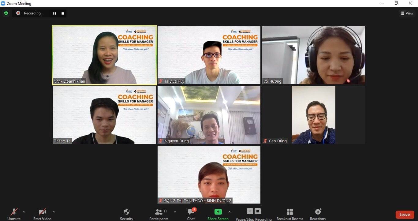 Cảm ơn các anh chị quản lý từ các doanh nghiệp hàng đầu đã dành thời gian tham dự Coaching Skills For Manager. Cảm ơn các anh chị quản lý từ các doanh nghiệp hàng đầu đã dành thời gian tham dự Coaching Skills For Manager.
