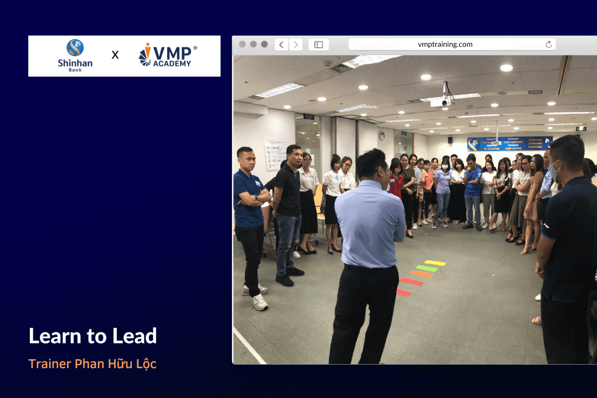 Phát triển tư duy lãnh đạo cho quản lý Shinhan trong khóa Learn to Lead. Phát triển tư duy lãnh đạo cho quản lý Shinhan trong khóa Learn to Lead.