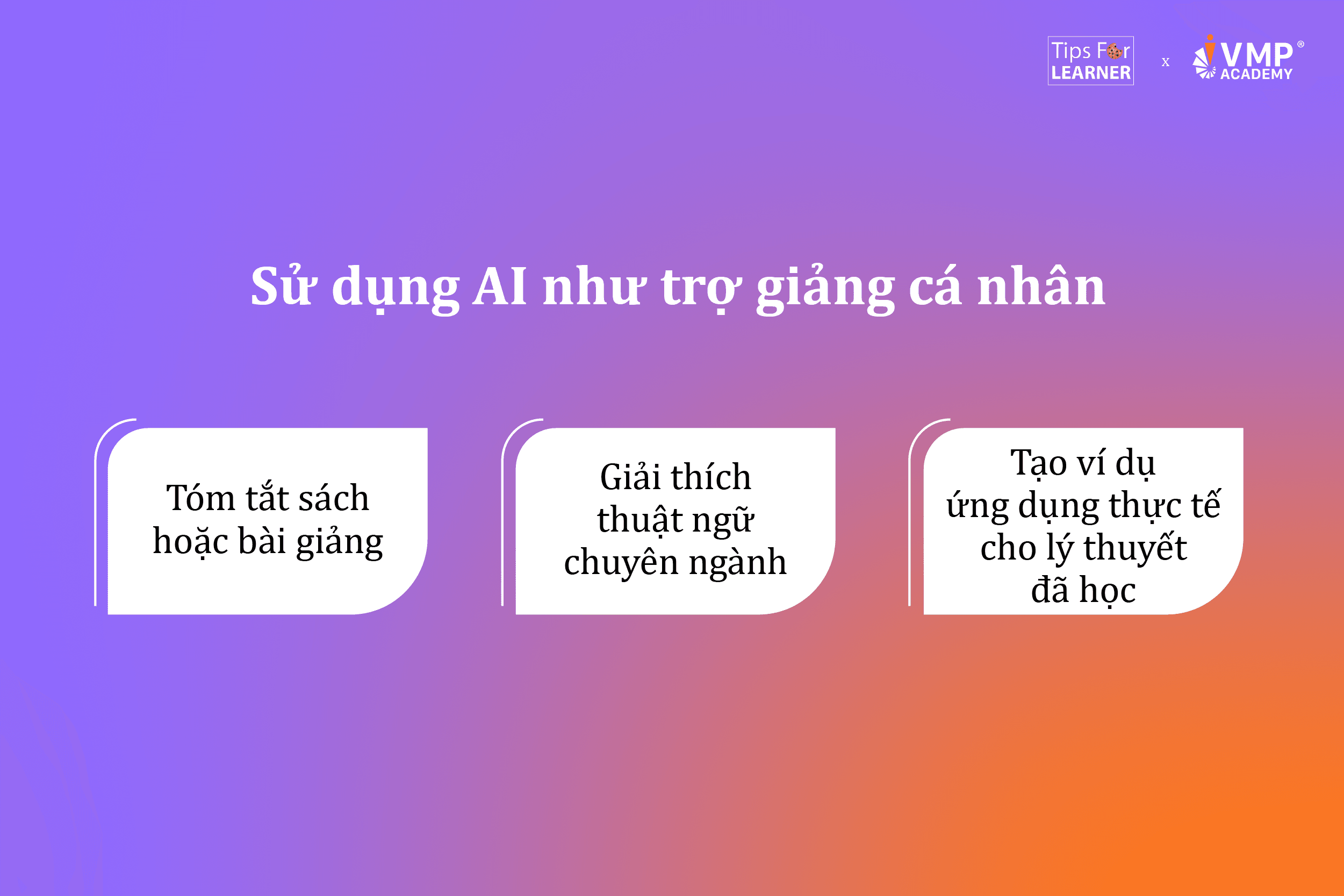 Cách ứng dụng AI trong học tập.