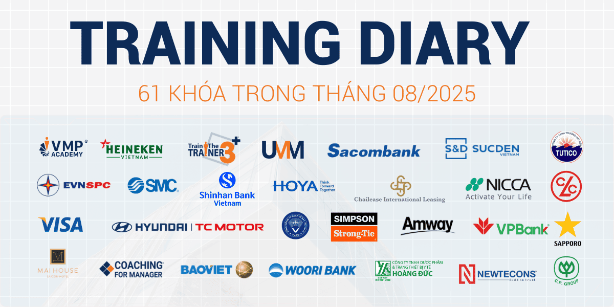 Training Diary - 61 Khóa đào tạo quản lý cấp trung trong tháng 08/2025. Training Diary - 61 Khóa đào tạo quản lý cấp trung trong tháng 08/2025.